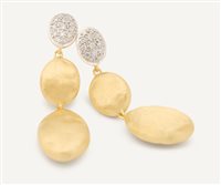 Vicenza - Piazzetta Palladio 2 - Boucles d'oreilles Marco Bicego Femme Siviglia in Or jaune Diamante 0.172 Ct OB1694-B - OB1694-B